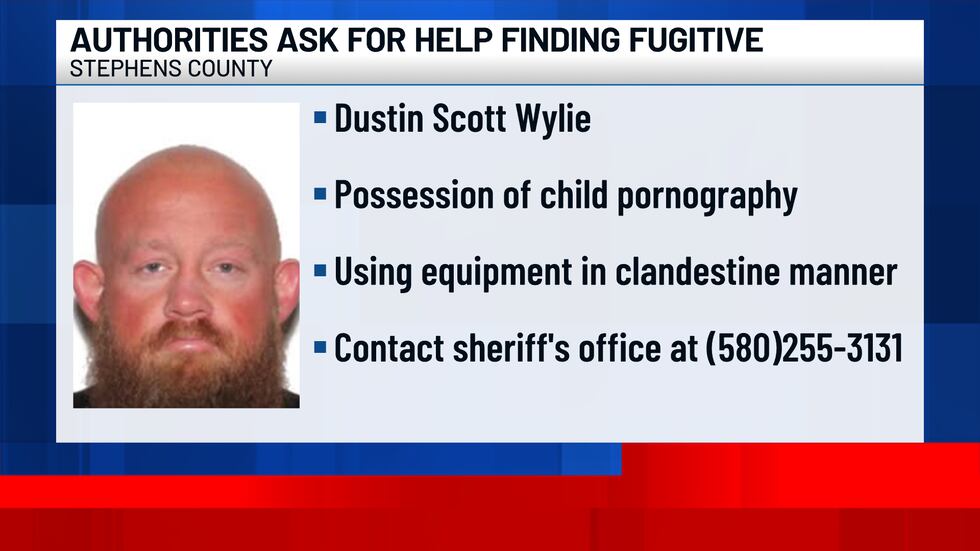 Dustin Scott Stephens County deputies seek fugitive wanted for child porn charges