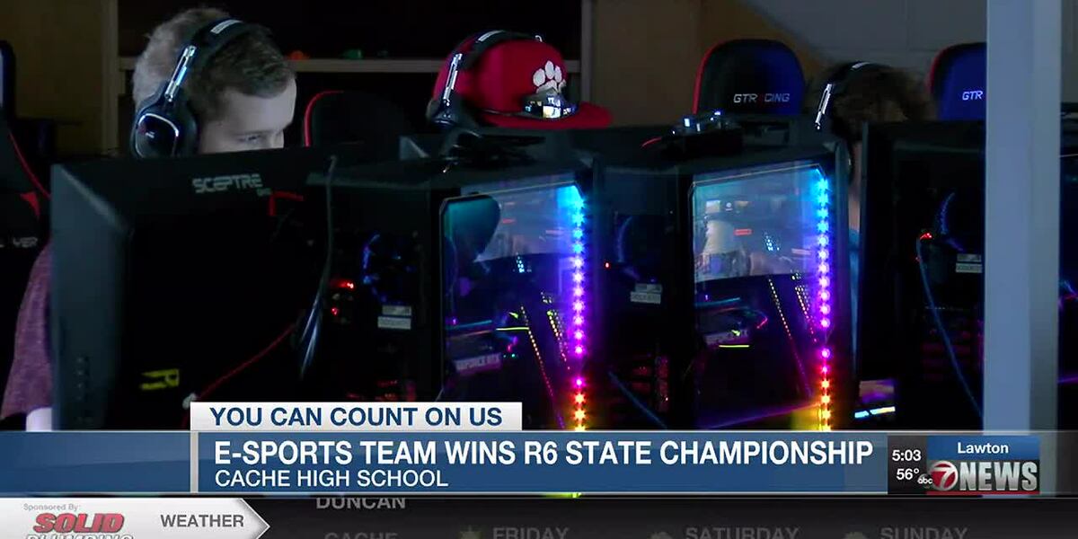 Cache eSports State Championship trophy delivered to team