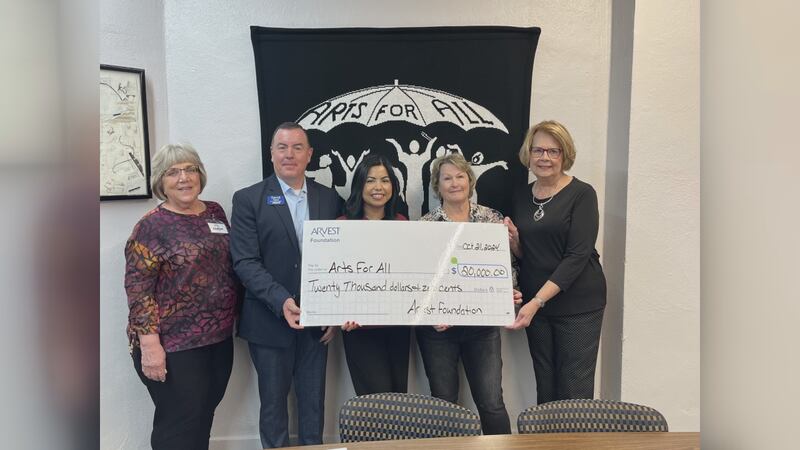 Arvest Foundation donates thousands to Lawton Arts for All