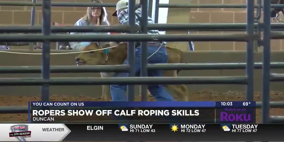 Ropers show off skills at Ultimate Calf Roping in Duncan