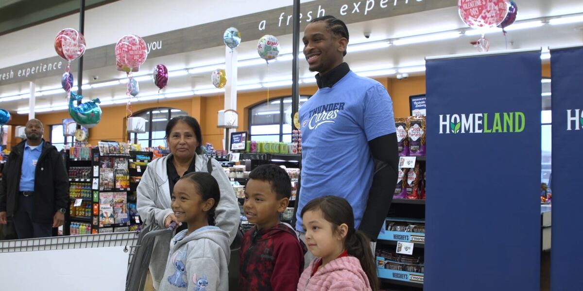 OKC Thunder player helps grandmother’s family of six, gifting $500 shopping spree OKC Thunder player helps grandmother’s family of six, gifting $500 shopping spree