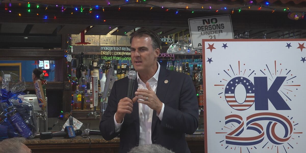Gov. Stitt makes stops in Duncan and Temple during 77-county tour