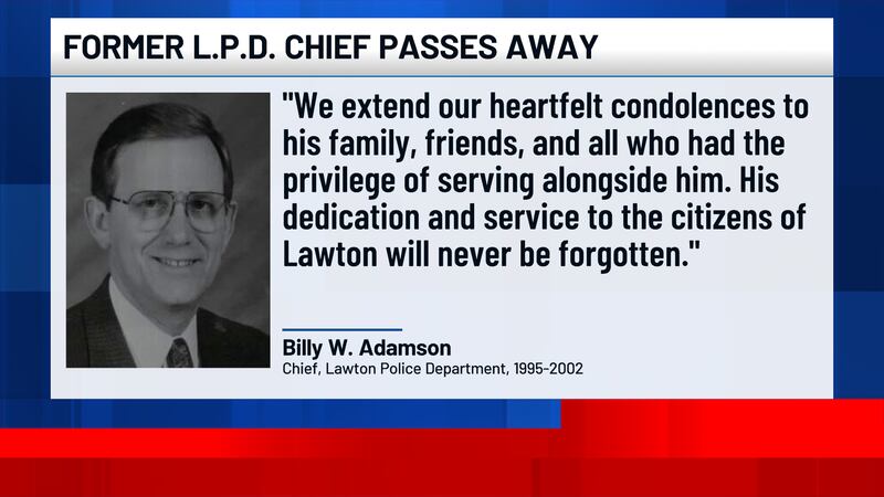 The Lawton Police Department has shared the news of the passing of a former Chief of the...
