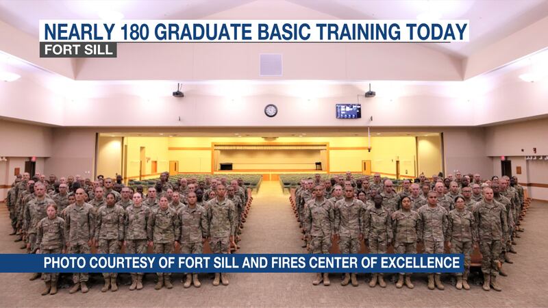 Fort Sill graduates nearly 180 from basic training Friday