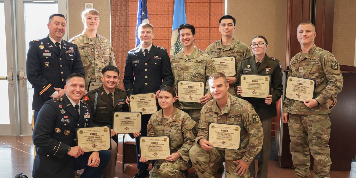 Failose Rtoc Cameron University ROTC cadets honored with awards, scholarships