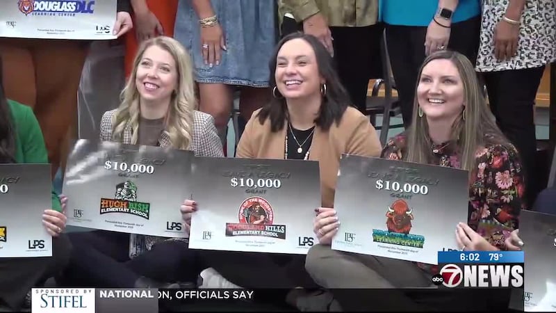 The Lawton Public School Foundation made Christmas come a little early as they divvied up...